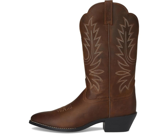 Ariat Heritage Western R Toe ковбойские сапоги с темно-коричневой кожей