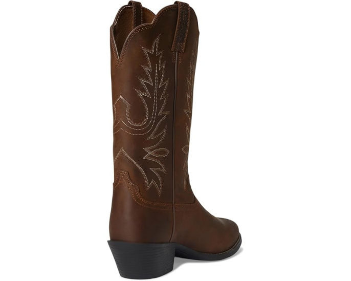 Ariat Heritage Western R Toe ковбойские сапоги с темно-коричневой кожей