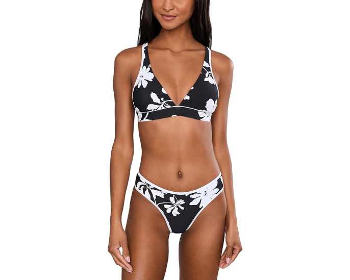 Топ бикини Seafolly Mayflower Multi Fit Longline Tri