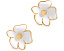 Серьги-гвоздики Golden Bloom Flower Studs от Kate Spade New York с перламутром