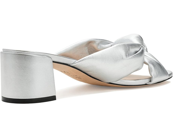 Сланцы Stuart Weitzman Soplaya Block Slide 50 на платформе из кожи