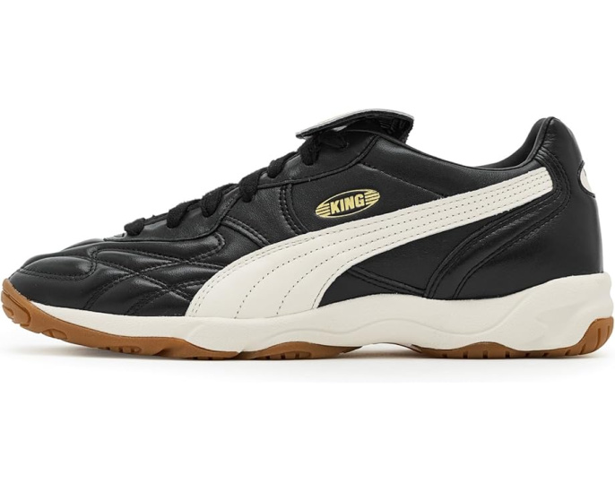 Кроссовки PUMA King Indoor с кожаным верхом и ретро-дизайном