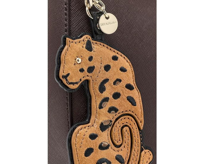 Брелок Brahmin Leopard из кожи