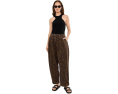 Джинсовые брюки Becca Denim Trousers от AllSaints с анималистичным принтом