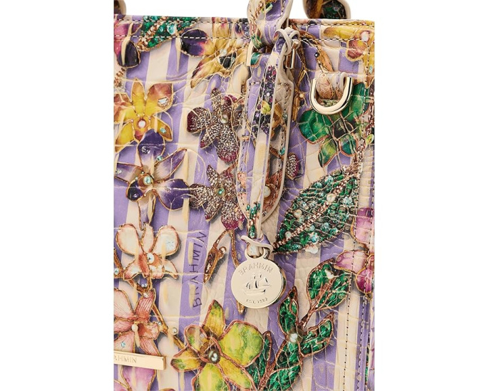 Сумка Brahmin Cami с принтом Pinstripe Petals