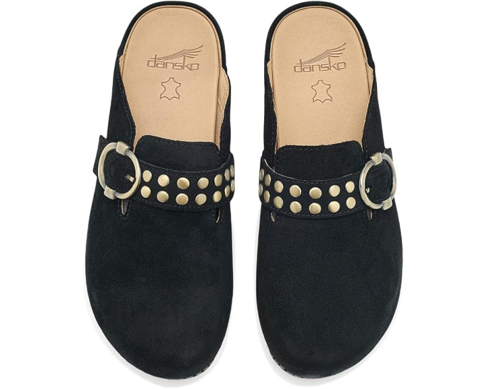 Клогги Dansko Branson из замши с пряжкой и регулируемым ремешком