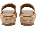 Сандалии COACH Sculpted C Raffia Flatform Slides на платформе