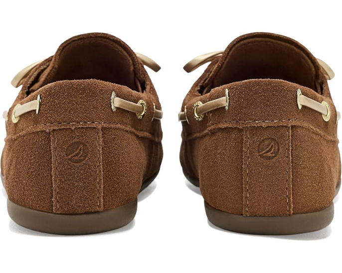Sperry Slim Boat детские лодочки из замши с декором