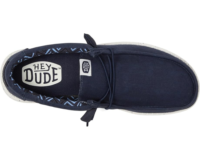 Кроссовки Hey Dude Wally Canvas на шнурках с памятью формы
