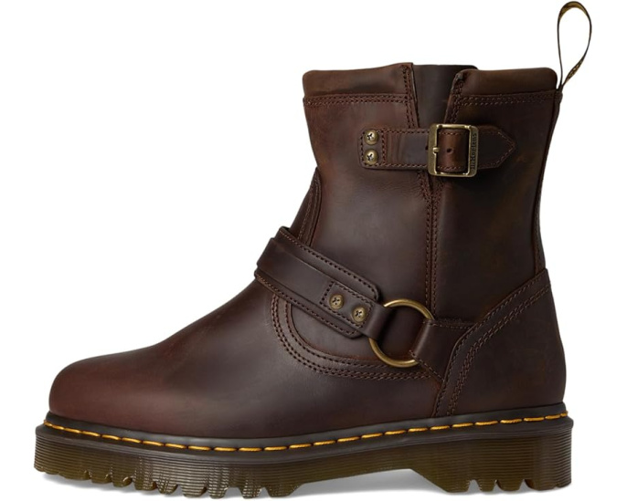 Ботинки Dr. Martens Anistone Harness в байкерском стиле