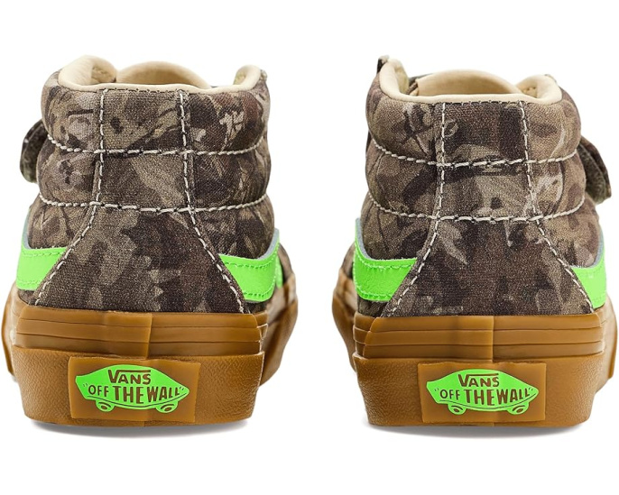 Детские кроссовки Vans SK8-Mid Reissue V на липучках с платформой