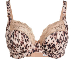 Elomi Lucie Underwire Plunge Stretch Bra бюстгальтер с цветочным принтом и чашками из стрейч-кружева