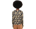 Топ Button Front Woven w/ Smocking Liverpool Los Angeles с цветочным принтом