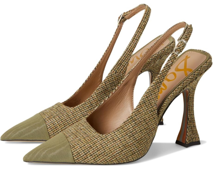 Туфли Sam Edelman Odette 2 с мыском контрастного цвета и расклешенным каблуком