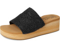 Сандалии Skechers Summers Salt Spray с плетеным верхом из рафии и платформой