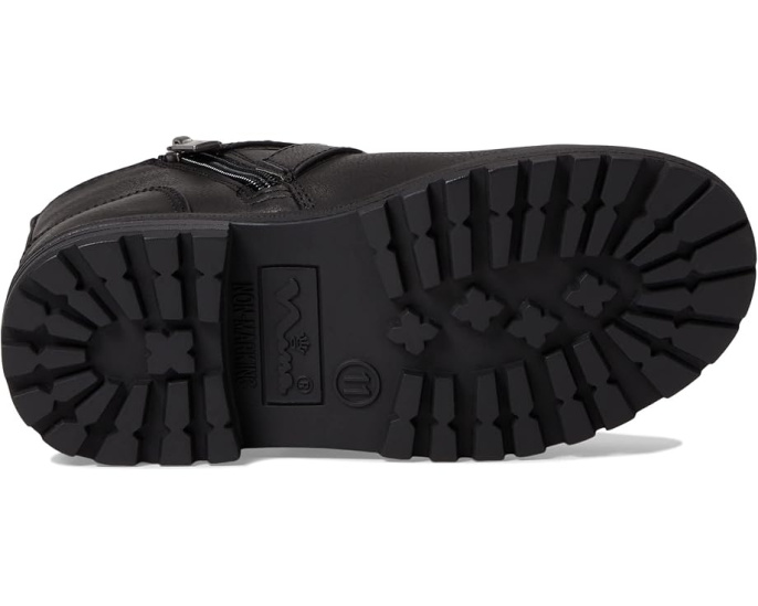 Детские ботинки Kylee от Nina Kids с квадратным носком Black Tumbled