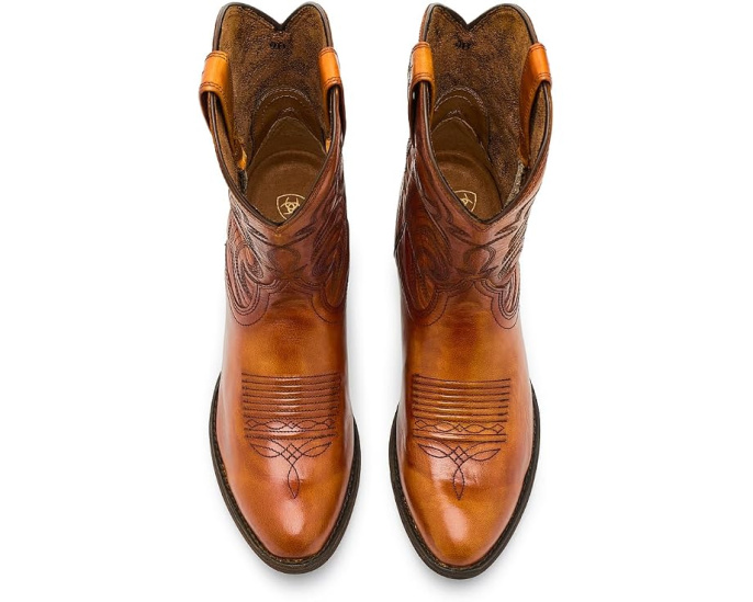 Казаки Ariat Heritage Noir с вышивкой и носком миндаль