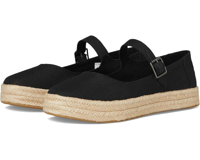 Эспадрильи TOMS Carolina Mary Jane на платформе с ремешком и пряжкой