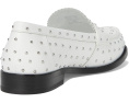 Лоферы Tory Burch Classic Stud с металлическими шипами облачно серебристые