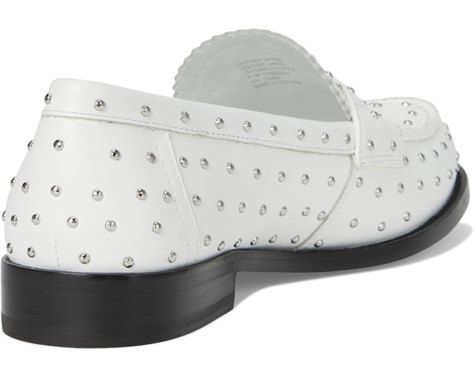 Лоферы Tory Burch Classic Stud с металлическими шипами облачно серебристые