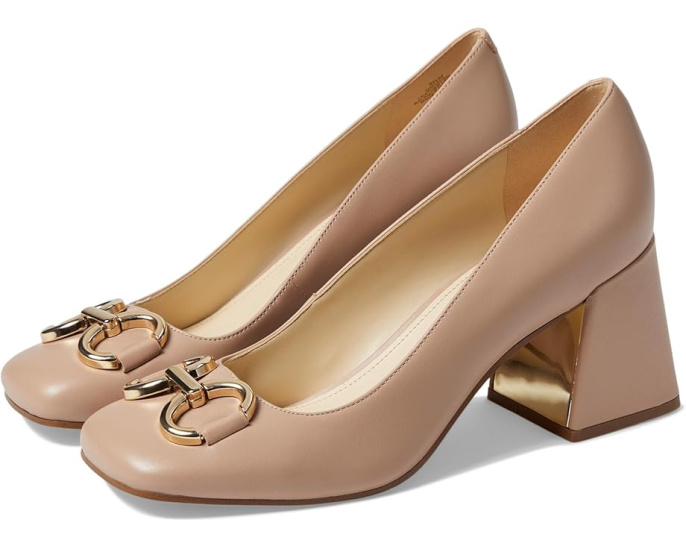 Туфли Nine West Caven на каблуке с квадратным носком и декором