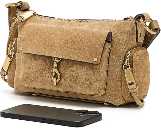 Сумка на плечо Rebecca Minkoff M.A.B Utility из замши