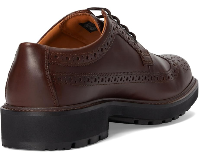 Оксфорды ECCO Oslo Wing Tip в стиле броги с резиновой подошвой