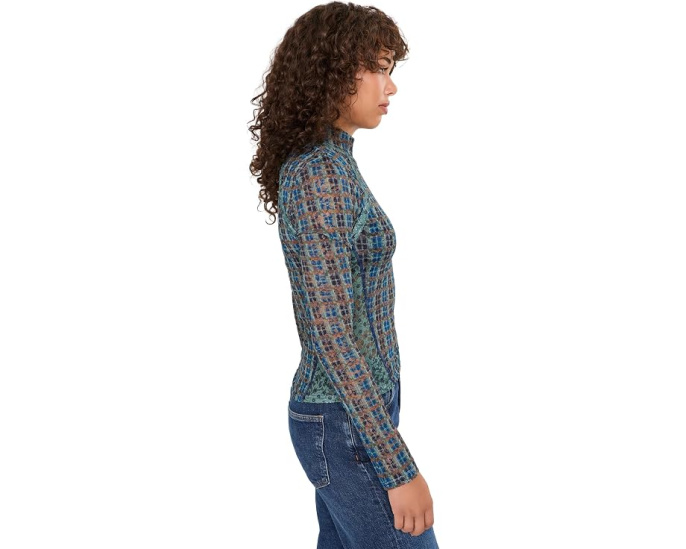 Free People блузка Lyric Long Sleeve с длинным рукавом