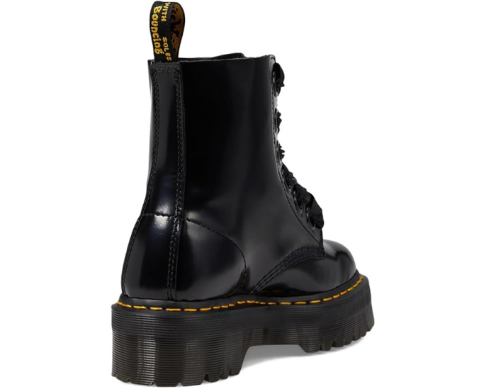 Ботинки Dr. Martens Molly Quad Retro на высокой платформе с гладкой кожей