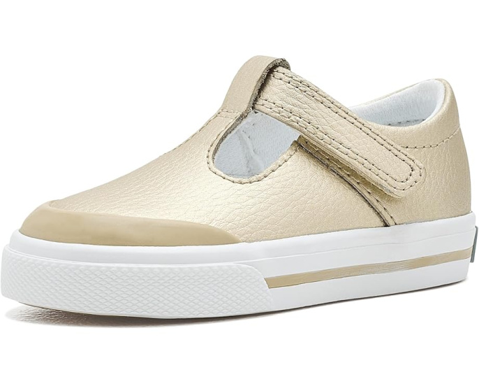 Детские туфли FootMates Drew-Leather T-bar с поддержкой свода стопы