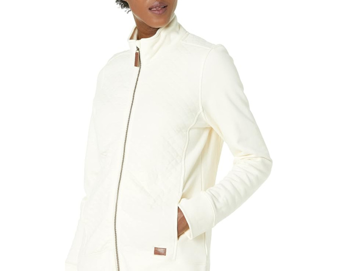 Свитшот L.L.Bean Quilted Full Zip Sweatshirt с воротником-стойкой и стеганым дизайном