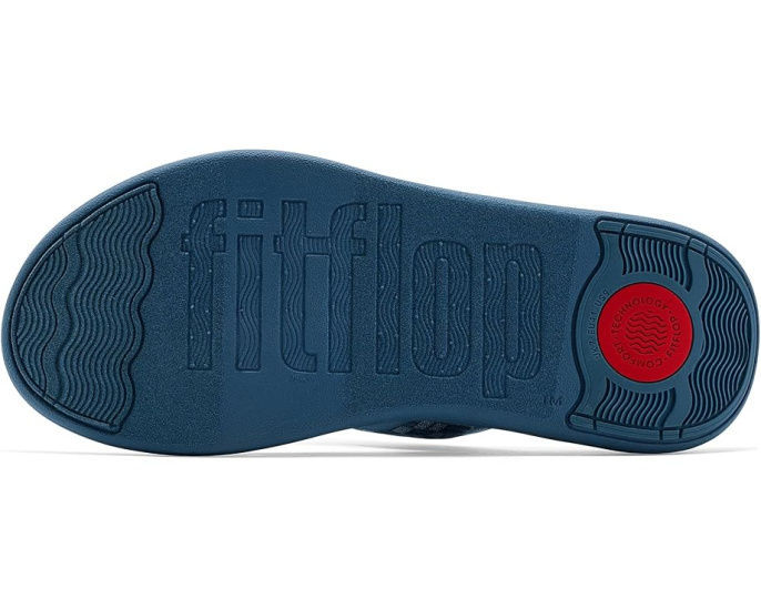 FitFlop Сандалии F-Mode Go Adj. в клетку и деним