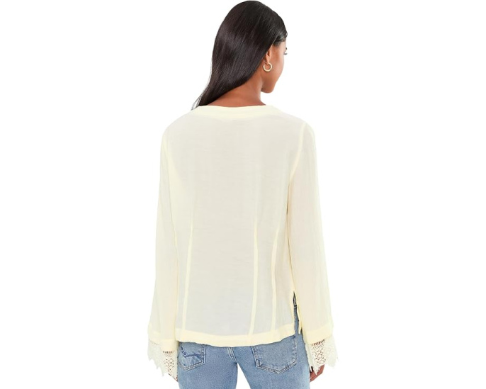 Блузка Free People Donni с кружевом