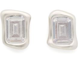 Серьги-гвоздики Molten Glass с цирконием и латунью Kate Spade New York