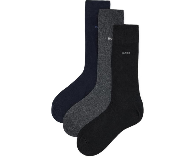 BOSS 3-Pack Cotton Blend носки хлопковые комплект 3 пары