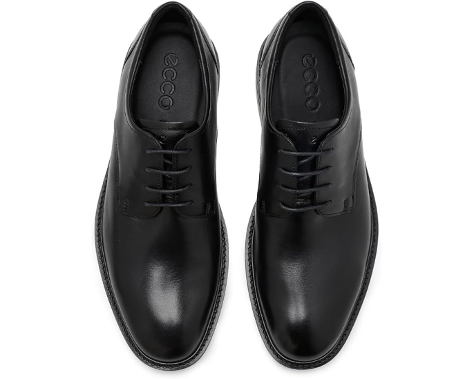 Туфли ECCO Prague Derby Plain Toe Oxford кожаные на шнуровке