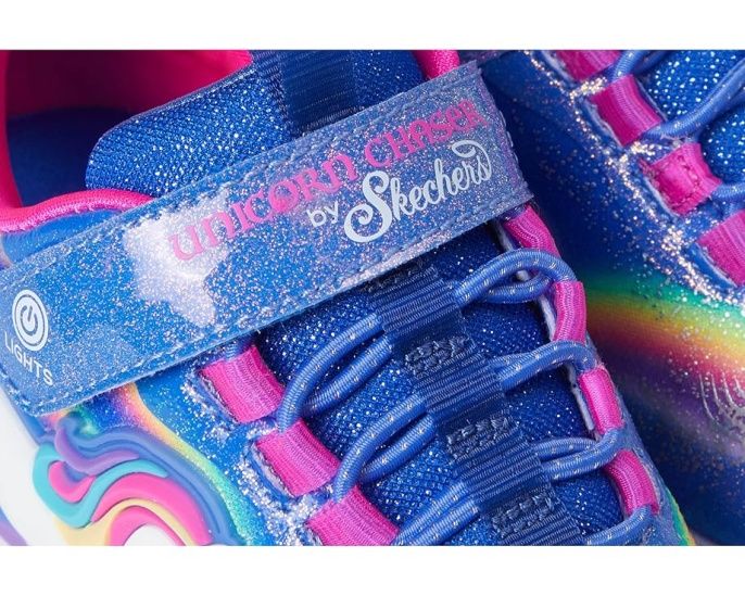 Кроссовки Skechers Unicorn Chaser со светящейся подошвой и ремешком