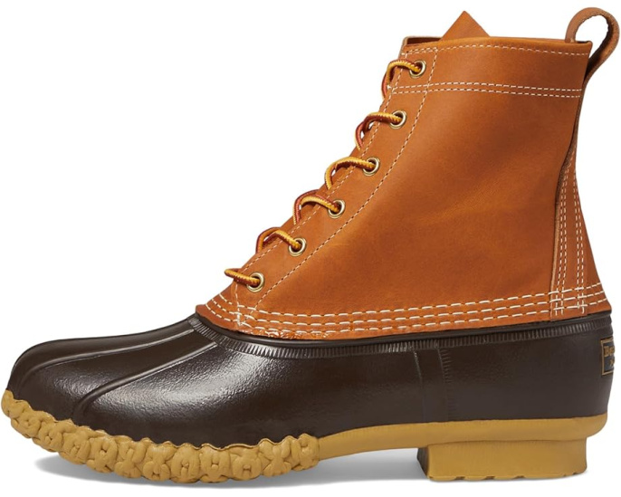 Ботинки L.L.Bean 8" Bean Boots с водонепроницаемой резиной и подошвой с цепким протектором
