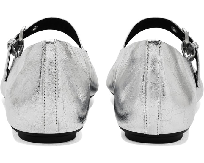 FitFlop Delicato Metallic Mary Janes на плоском ходу