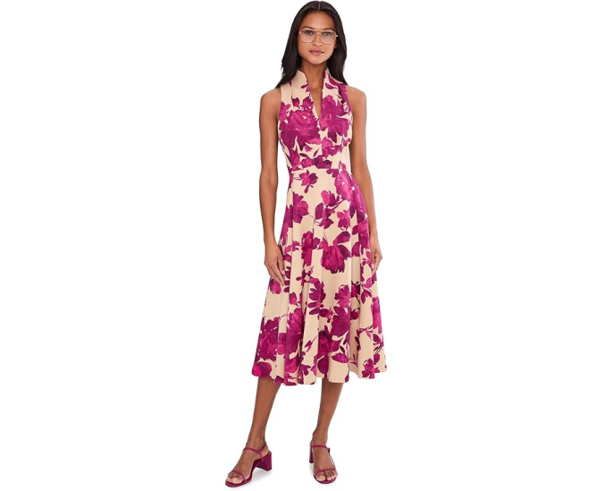 Calvin Klein Платье Sleeveless Floral Scuba A-line с цветочным принтом
