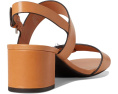 Сандалии Tory Burch T Lock на каблуке 55 мм с квадратным носком