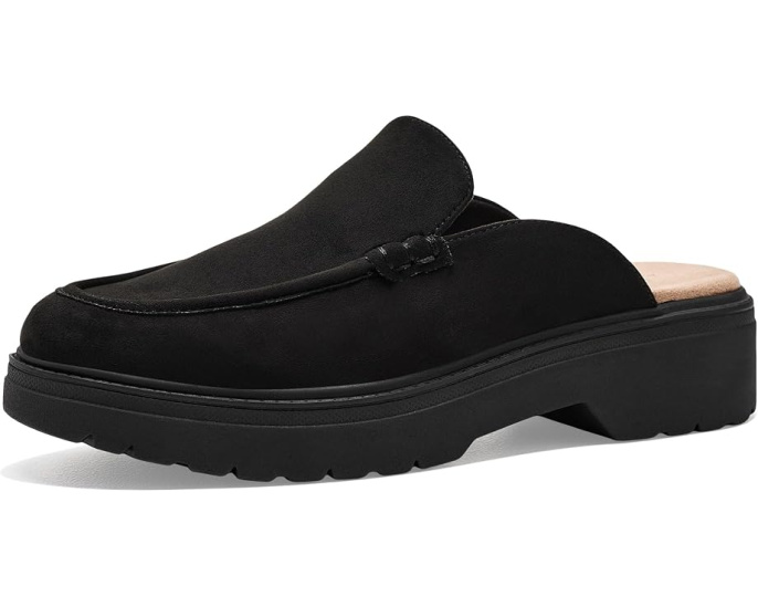 Dr. Scholl's мюли Bring It Clog на платформе черные