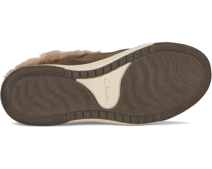 Клоги Clarks Breeze Myth с искусственным мехом и подошвой Cloudsteppers