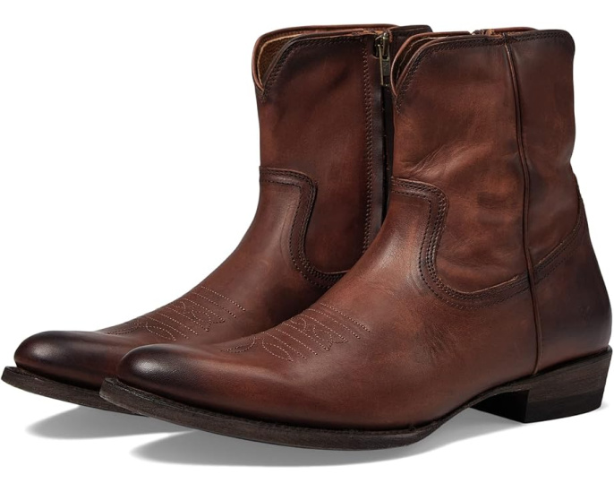 Ботинки Frye Austin Inside Zip с боковой молнией и кожаной подкладкой