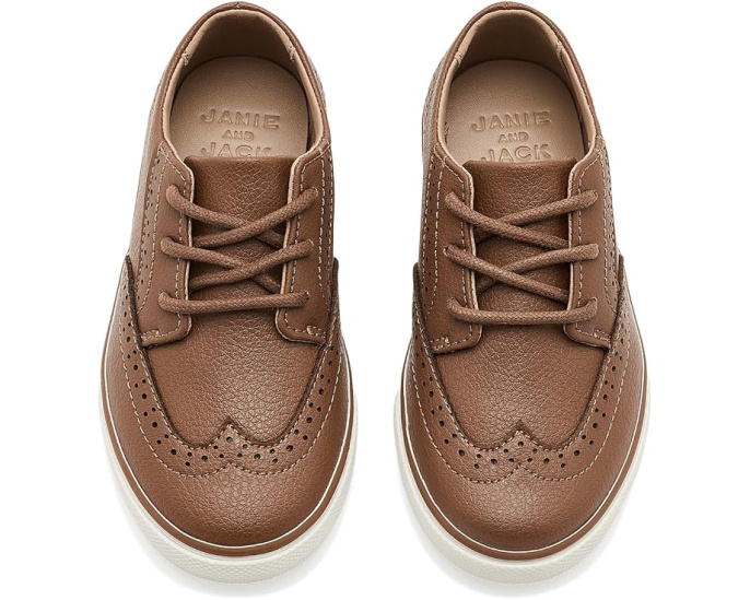 Кеды Wingtip Janie and Jack из замши с брогингом для детей