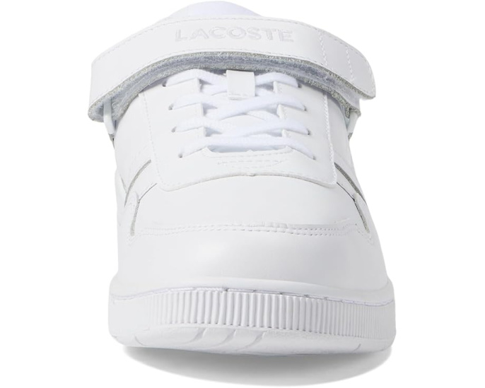 Кроссовки Lacoste T-Clip Velcro на липучке с кожаным верхом