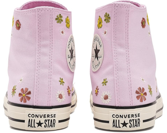 Converse Chuck Taylor All Star высокие кроссовки с вышитыми цветами
