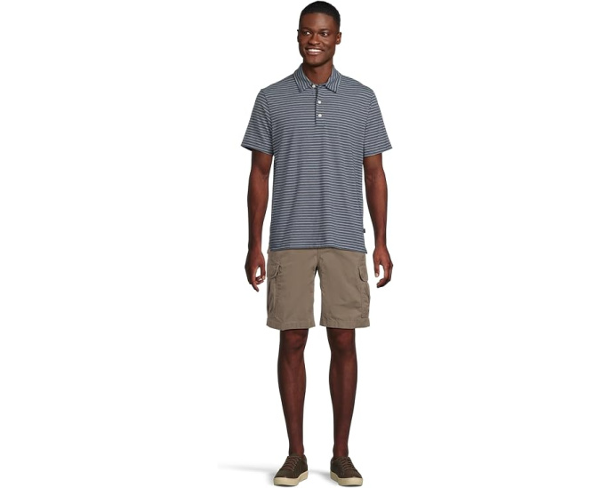 Поло Comfort Stretch Performance Pima от L.L.Bean с коротким рукавом в полоску