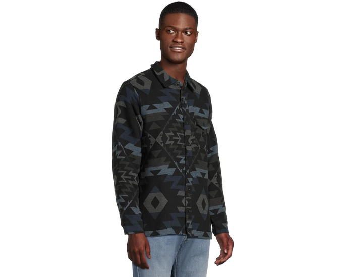 Рубашка-жакет Santa Cruz Jacquard Long Sleeve с геометрическим узором от Hurley