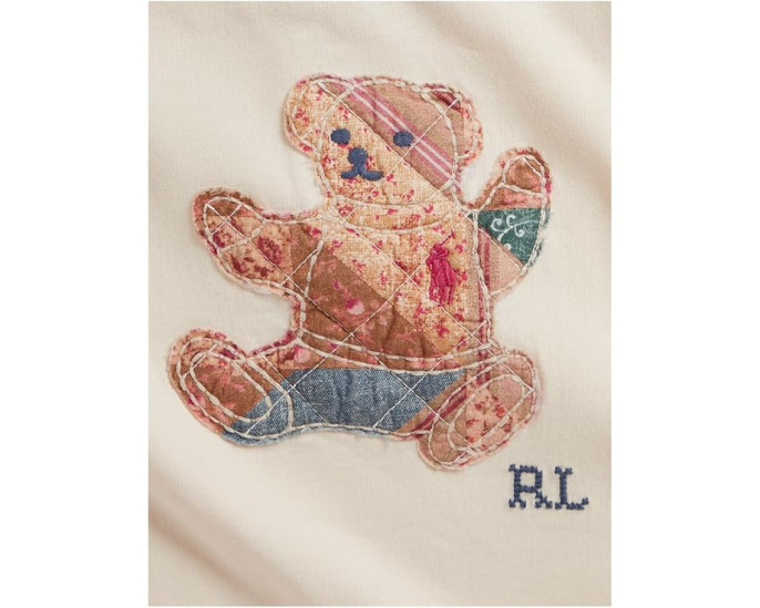 Хлопковое платье с мишкой и шорты Polo Ralph Lauren для малышей